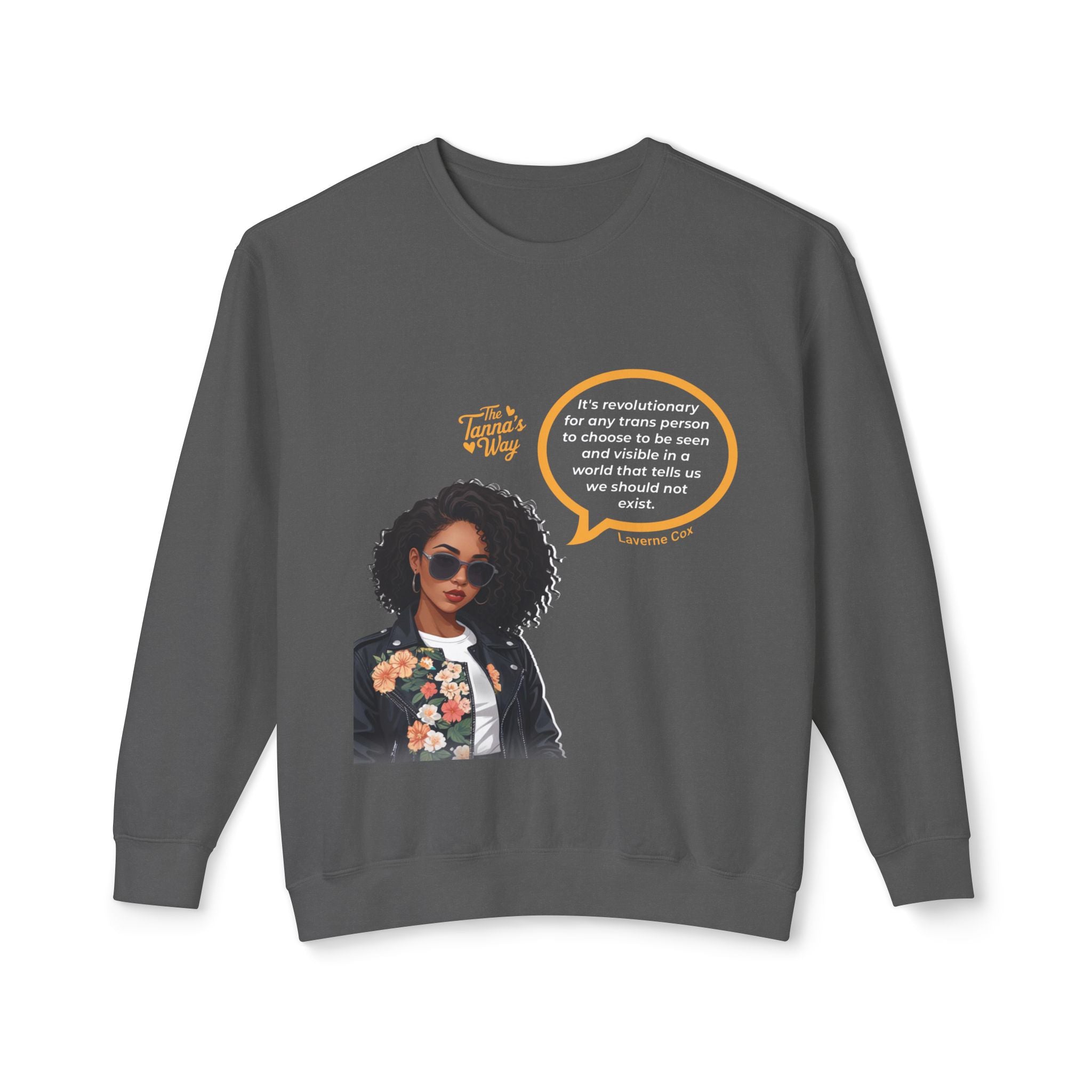 Laverne Cox | Unisex Lightweight Crewneck Sweatshirt